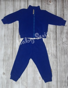Флисовый костюм Baby-suit синего цвета