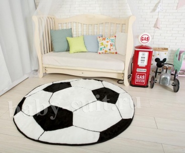 Детский меховой коврик "Футбольный мяч" для малышей и детей