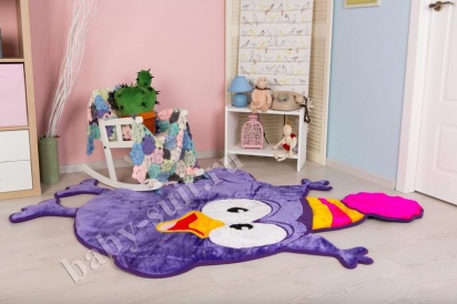 Детский меховой коврик "Сова" для малышей и детей