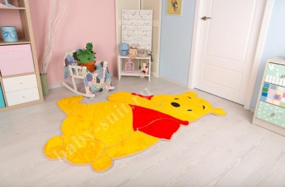 Детский меховой коврик "Винни" для малышей и детей