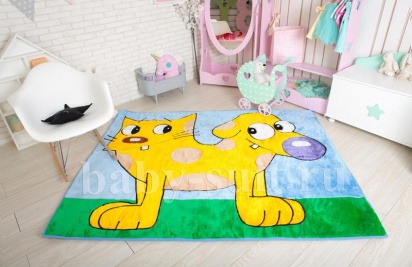 Детский меховой коврик "Котопес" для малышей и детей