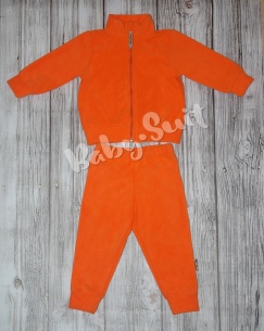 Костюм из флиса Baby-suit оранжевого цвета