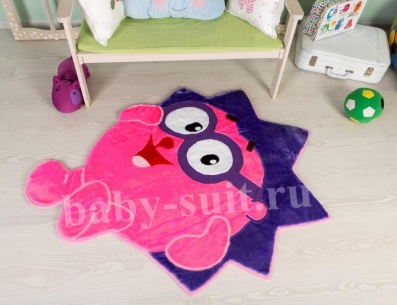 Детский меховой коврик "Ежик" для малышей и детей