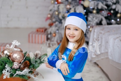 Карнавальный костюм Снегурочки для фотосессий для детей
