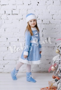 Маскарадный костюм Снегурочки для детей и малышей