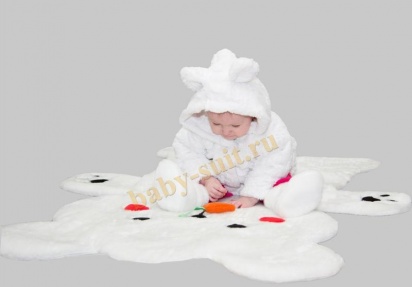 Детский коврик "Белый мишка" для малышей и детей