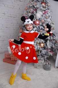 Маскарадный костюм Мышки Минни для детей и малышей