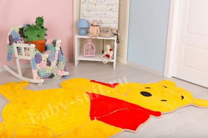 Детский меховой  коврик "Винни" для малышей и детей