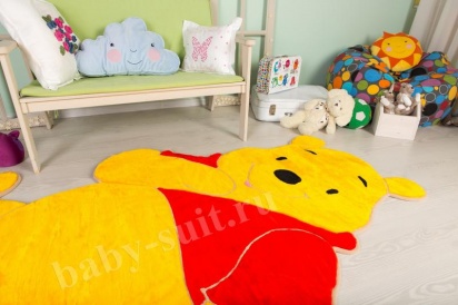 Детский меховой коврик "Винни" для малышей и детей